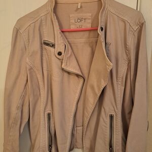 EUC Ann Taylor LOFT Women's Tan Utility Jacket
